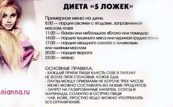 диета 5 ложек