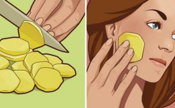 сырой картофель для кожи