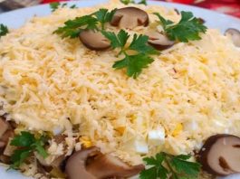 Зять всегда спешит ко мне в гости, чтобы отведать любимый салат. Делюсь с вами рецептиком