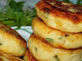 Картофельные биточки с зелёным луком и сыром — супер рецепт