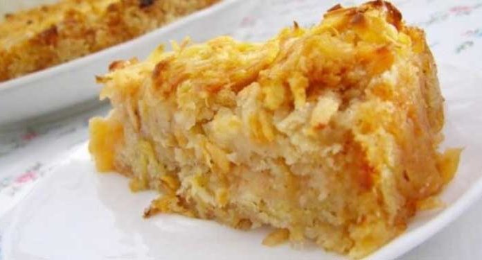 Диетический пирог без пшеничной муки с яблоками
