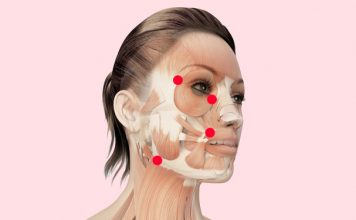4 волшебные точки! Возвращаем упругость и форму щекам